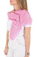 Dellel Deri Pink Freesia Scarf