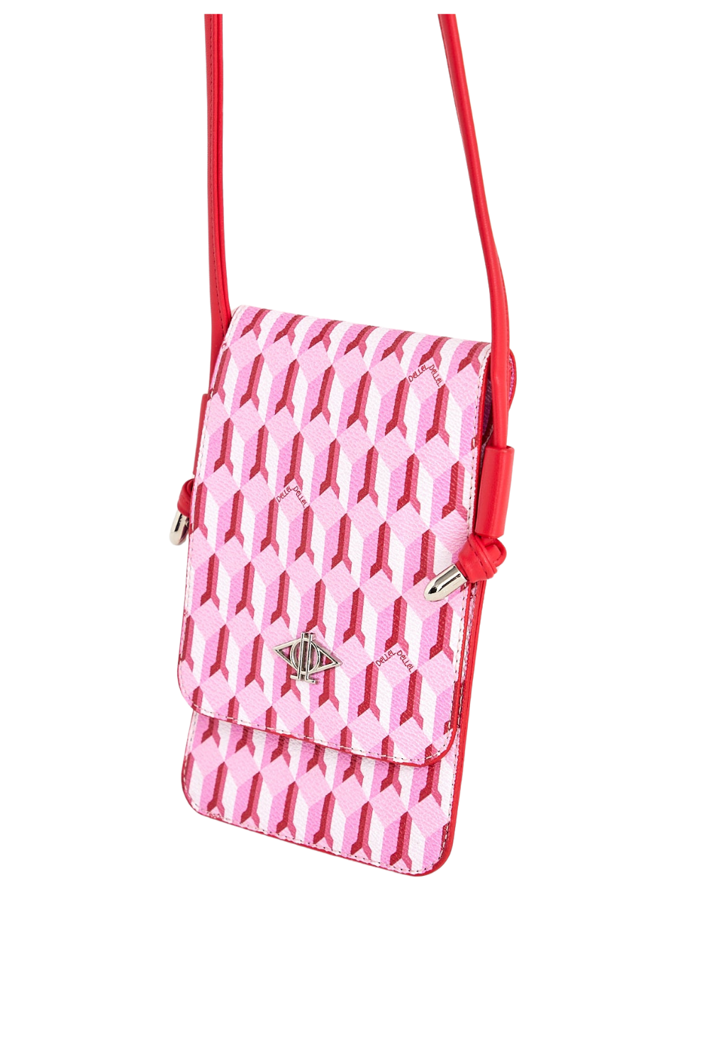 Dellel Deri Pink Helion Phone Bag