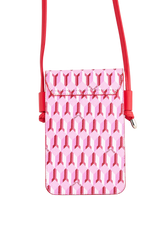 Dellel Deri Pink Helion Phone Bag