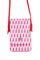 Dellel Deri Pink Helion Phone Bag