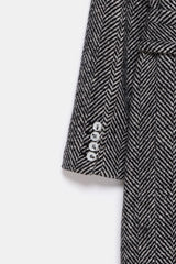 Peploum Adele Herringbone Coat