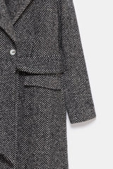Peploum Adele Herringbone Coat