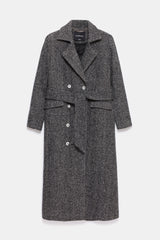 Peploum Adele Herringbone Coat