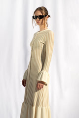 Peploum Amy Ruffle Maxi Dress