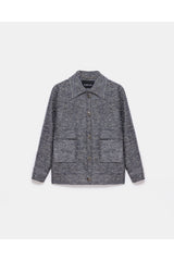 peploum Carleen Textured Weaving Jacket - Anthracite