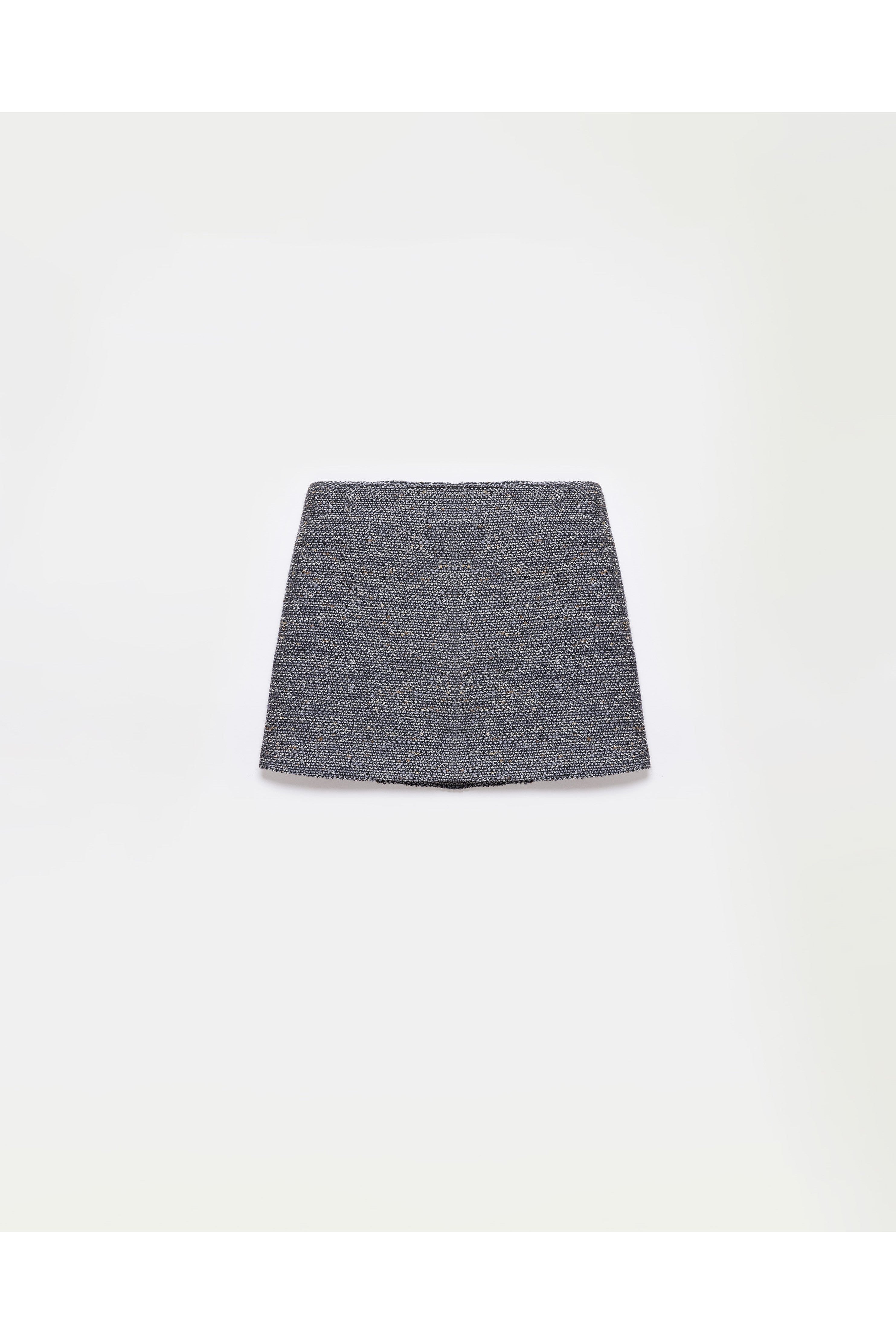 peploum Carleen Textured Weaving Skirt - Anthracite