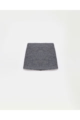 peploum Carleen Textured Weaving Skirt - Anthracite