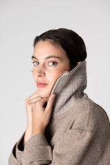 Peploum Grace Knit Collar Short Coat