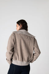 Peploum Grace Knit Collar Short Coat