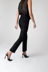 Peploum Mary Lacy Slim Fit Pantolon - Siyah