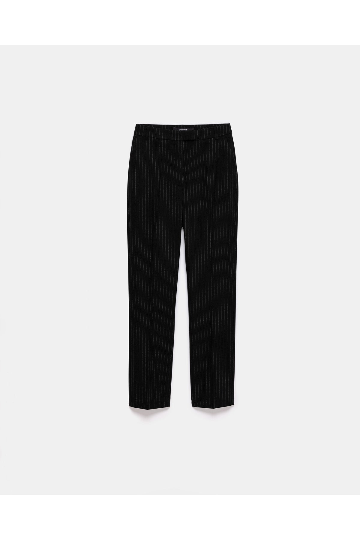 peploum Mary Lacy Slim Fit Trousers - Black
