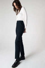 Peploum Mary Lacy Slim Fit Pantolon - Koyu Lacivert