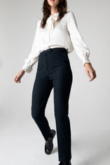 Peploum Mary Lacy Slim Fit Pantolon - Koyu Lacivert