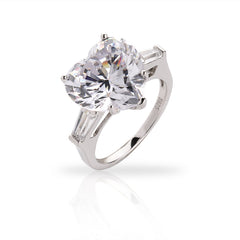 SooSilkyGems HEART SOLITAIRE RING