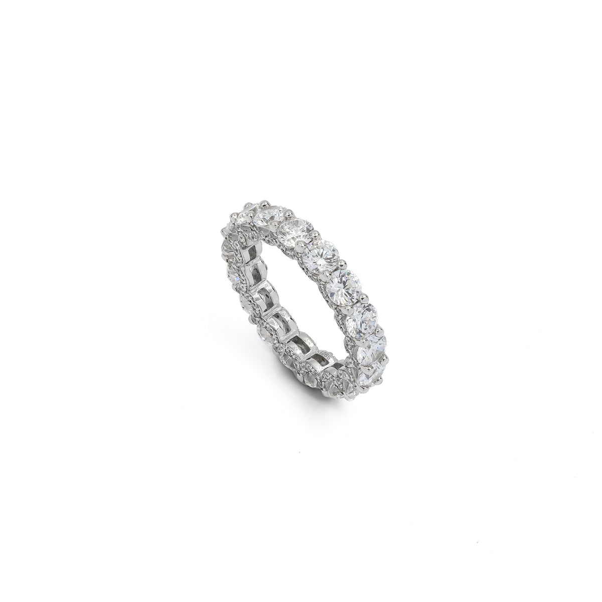 SooSilkyGems FULL PAVE WEDDING RING