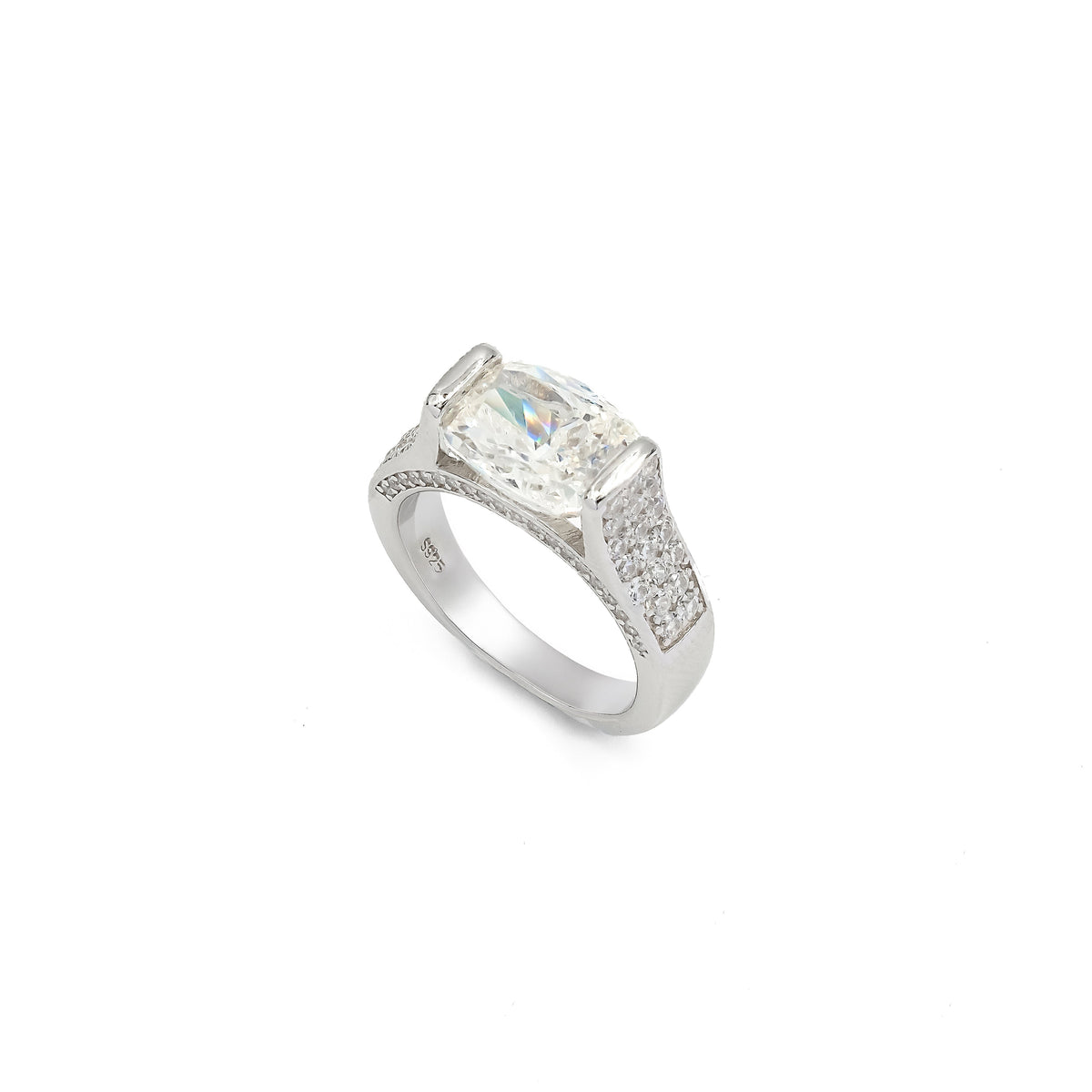 SooSilkyGems HIGH SETTING OVAL SOLITAIRE RING
