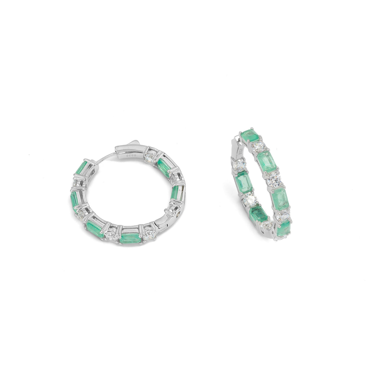 SooSilkyGems MINISIZE BICOLOR HOOP EARRINGS