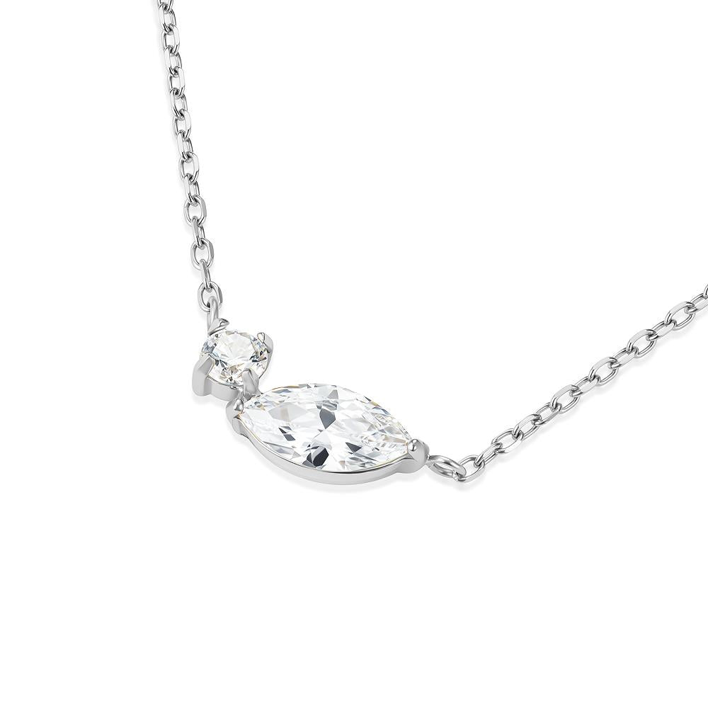 Rosefield JNMSS.J1327Gümüş Renk Karışık Kristal Çelik Kolye