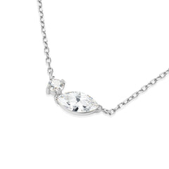 Rosefield JNMSS.J1327Gümüş Renk Karışık Kristal Çelik Kolye