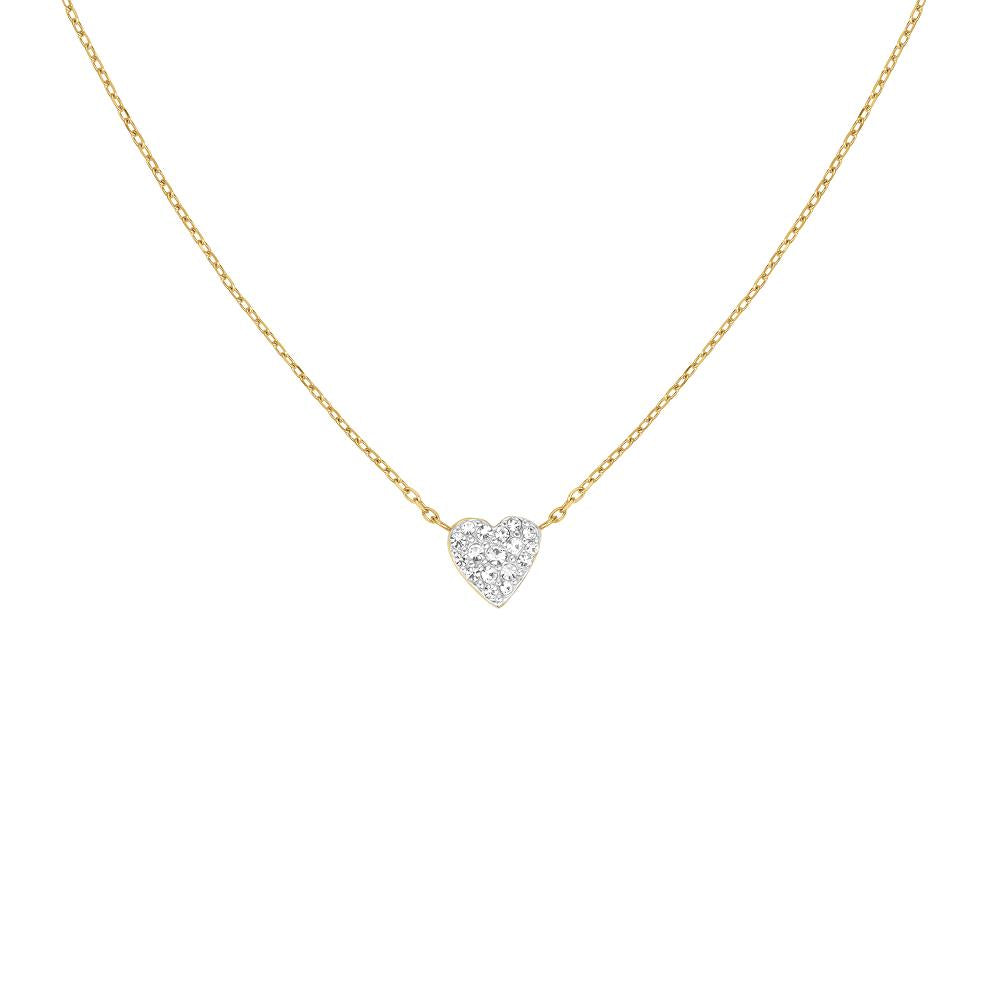 Rosefield JNPHG.J1273 Altın Renk Pave Kalp  Çelik Kolye