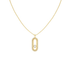 Rosefield JNPPG.J1293 Altın Renk Modern İnci Kristal Çelik Kolye