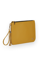 Dellel Deri Yellow Clutch