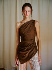 WAYT Silhouette One-Shoulder Blouse