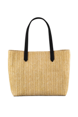 Dellel Deri Black Wicky Straw Bag