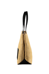 Dellel Deri Black Wicky Straw Bag