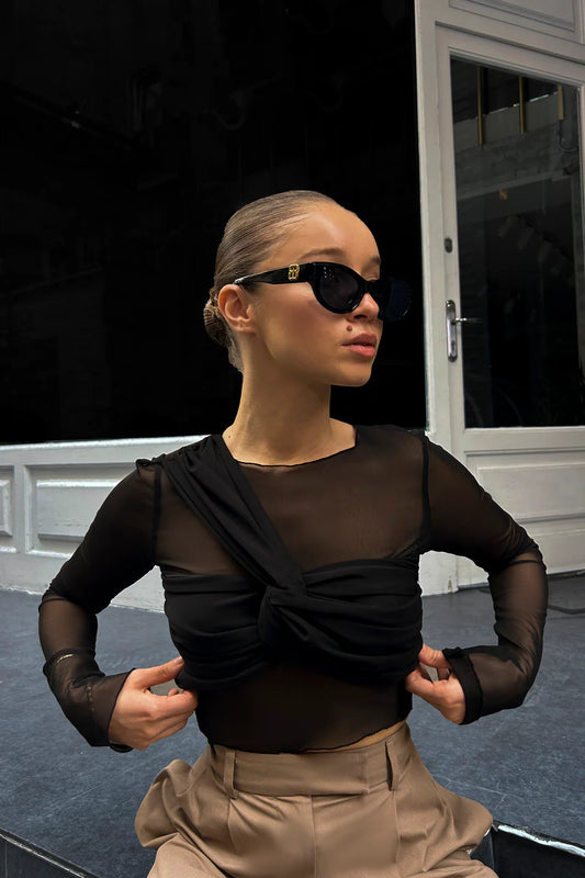 Wear Three Points Carrie Tulle Blouse