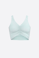 Wear Three Points Green Gathered Bustier