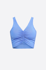 Wear Three Points Blue Gathered Bustier