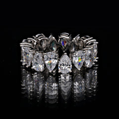 SooSilkyGems DROP STONE WEDDING RING