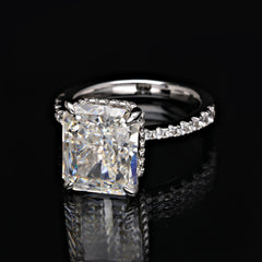 SooSilkyGems PRINCESS SOLITAIRE PAVE SIDE
