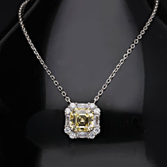 SooSilkyGems PAVE EDGED CHAIN NECKLACE