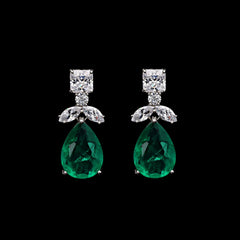 SooSilkyGems MONEY DROP EARRING WITH LEAVES