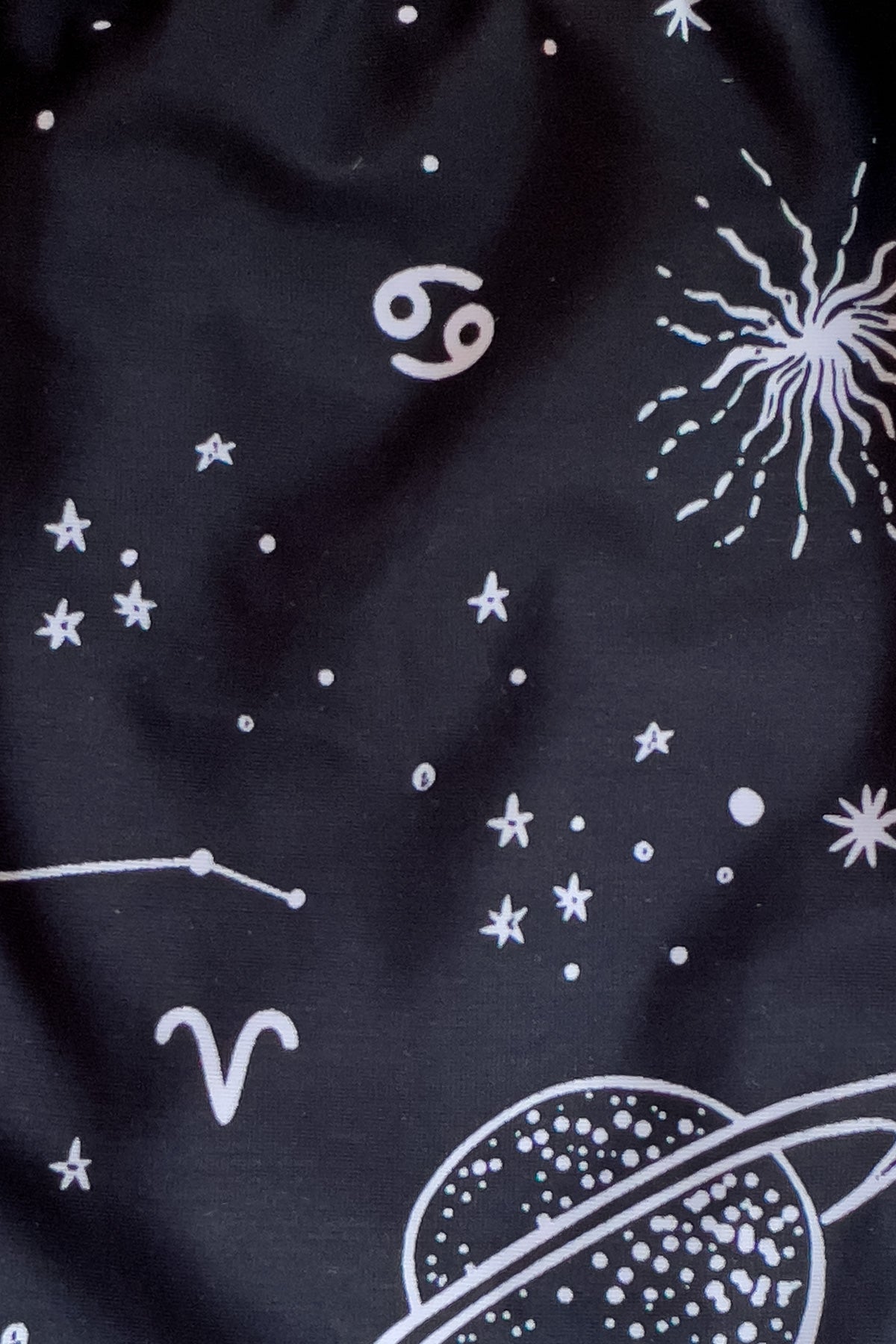 WAYT Space Babe Celestial and Zodiac Print Recycled Bikini Bottom
