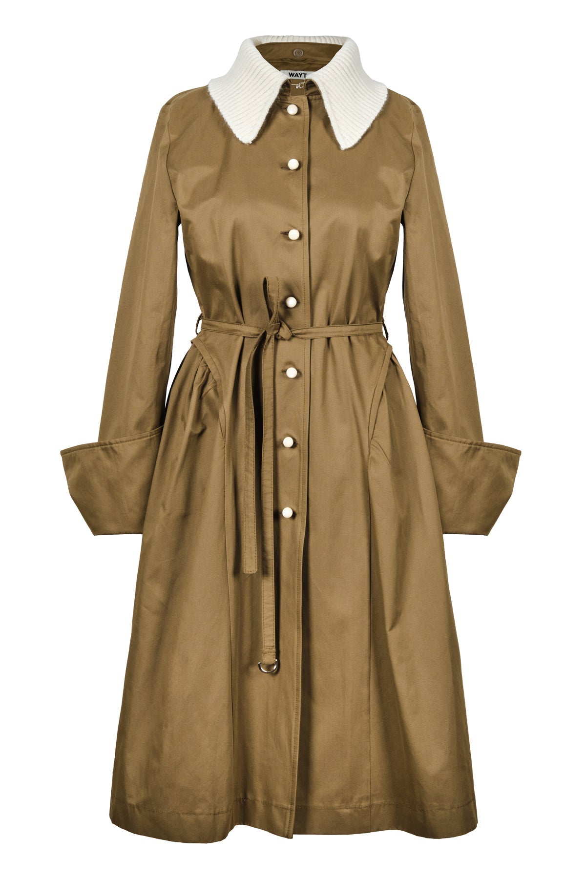 WAYT Grotesque Dreams Khaki Trench Coat