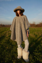 Wayt Cosmonaut Double Sided Faux Fur Poncho