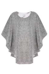 WAYT Cosmonaut Double Sided Faux Fur Poncho
