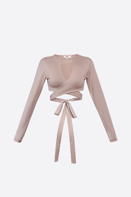 Wear Three Points Beige Frida Crop