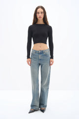 Wear Three Points Pulse Basic Black Long Sleeve T-Shirt