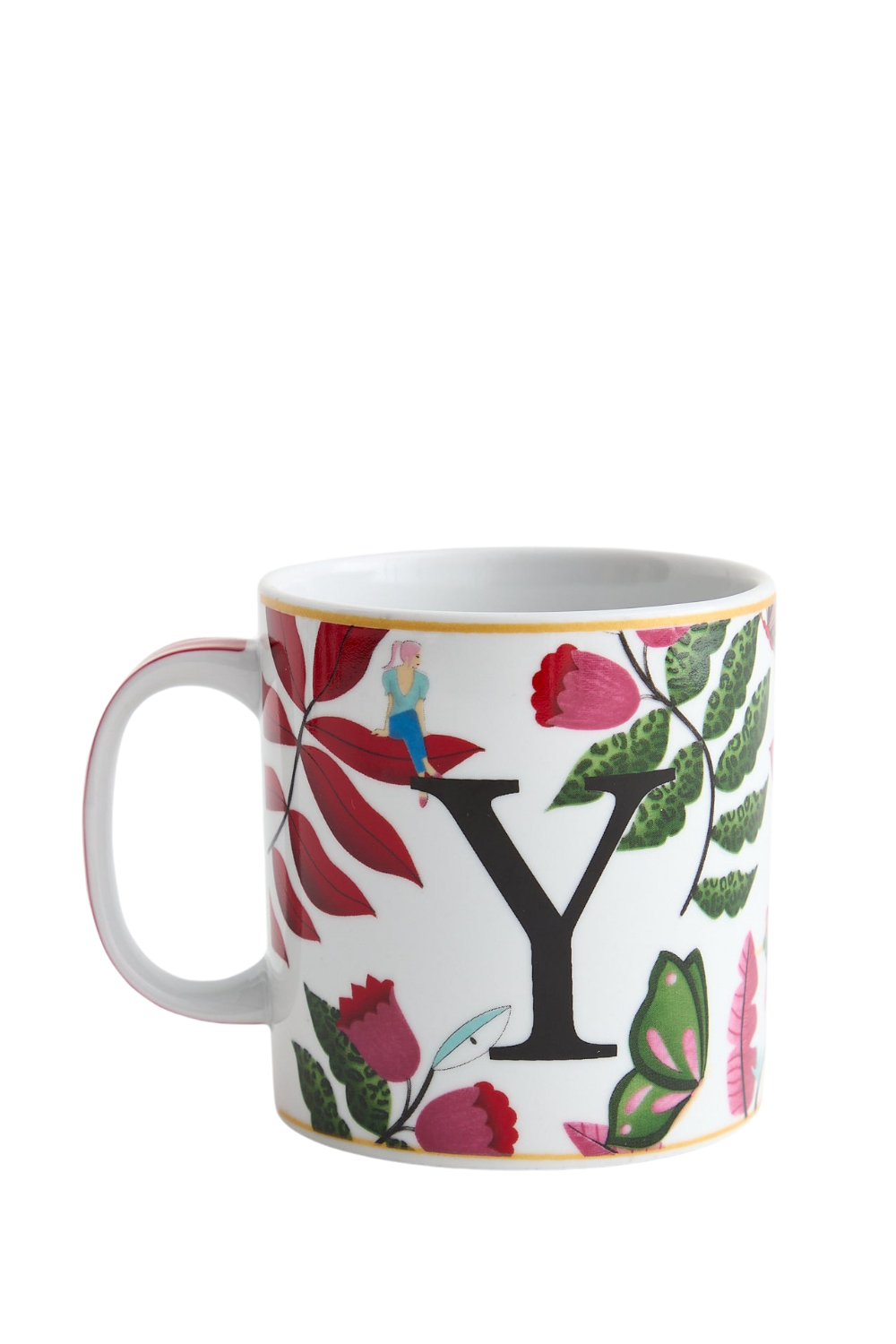 Dellel Deri Letter Y Mug