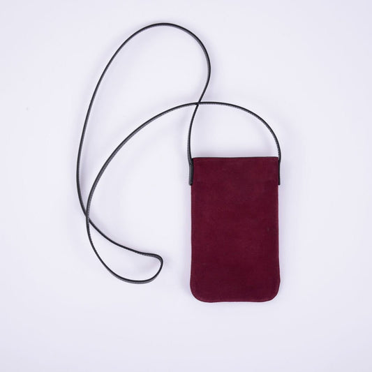 Atelier Galin Mila Phone Bag-Deep Red