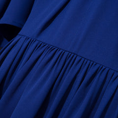 Femponiq Bow Tie Blue Maxi Dress Skirt Detail